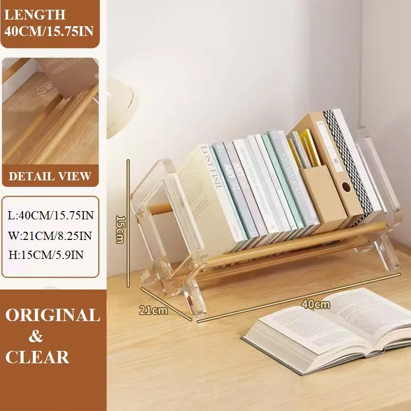 Mini small bookshelf on desktop simple book shelf tabletop stand office furniture for home storage