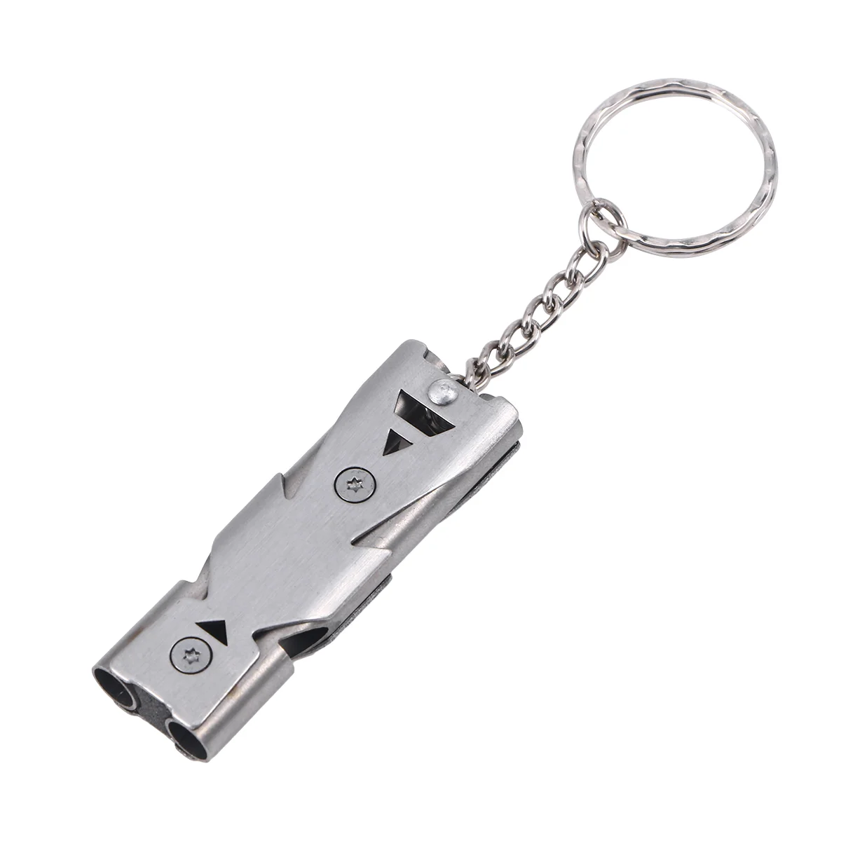 

Lanyard Keychain Whistle Double Tube Survival for Camping Emergency Hiking Outdoor