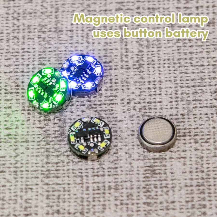 8 metrów oświetlenia Mini sterowanie magnetyczne lampa Led zabawki DIY modelowanie robot figurki/mars materiały sceniczne zestawy dioram świetlnych 1 sztuk