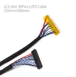 LVDS Cable FIX-30P-S6 30pin double 2 ch 6-bit dual 6bit LCD panel Screen cable line