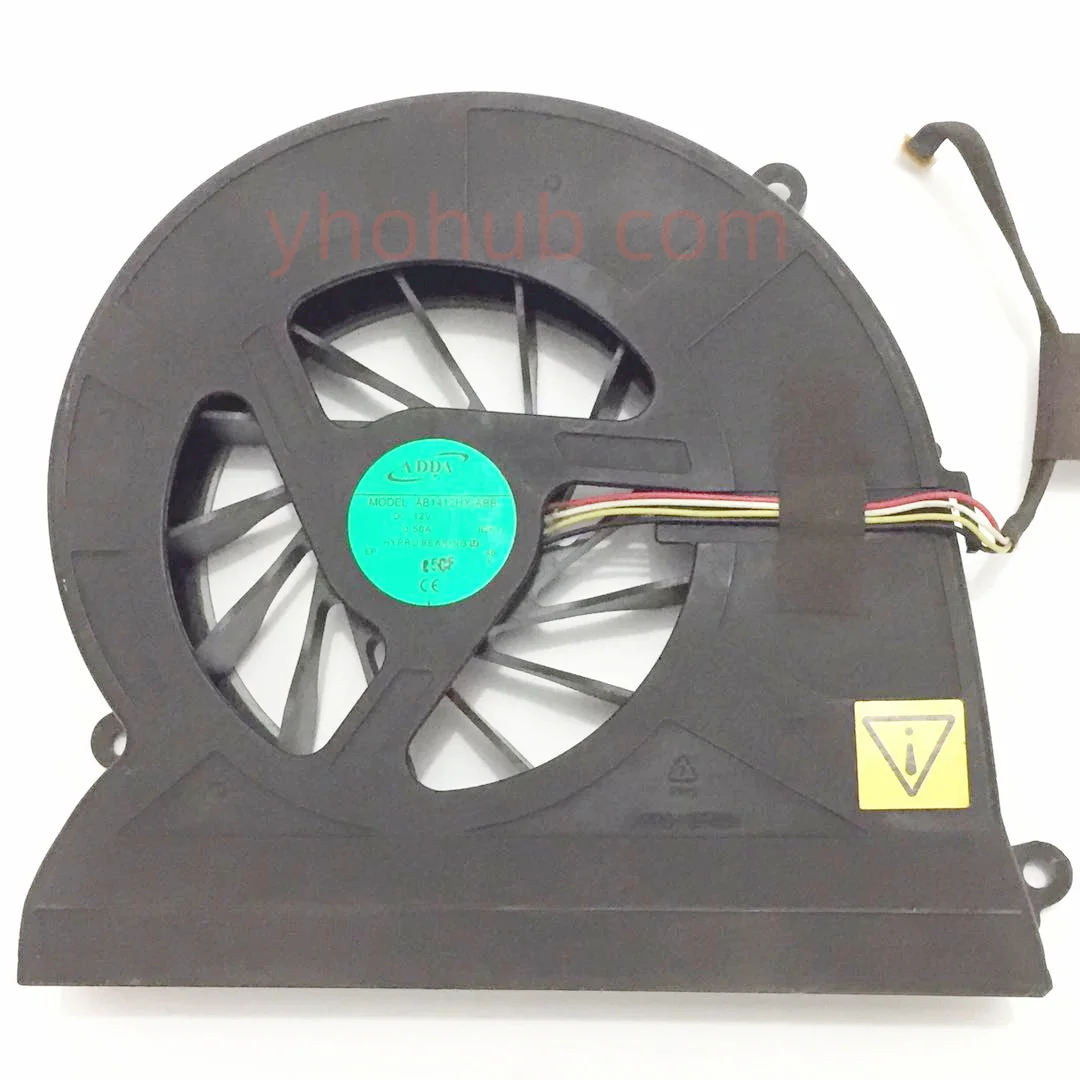 ADDA AB1412HX-ABB DC 12V 0.50A 4 wire Server Cooling Fan