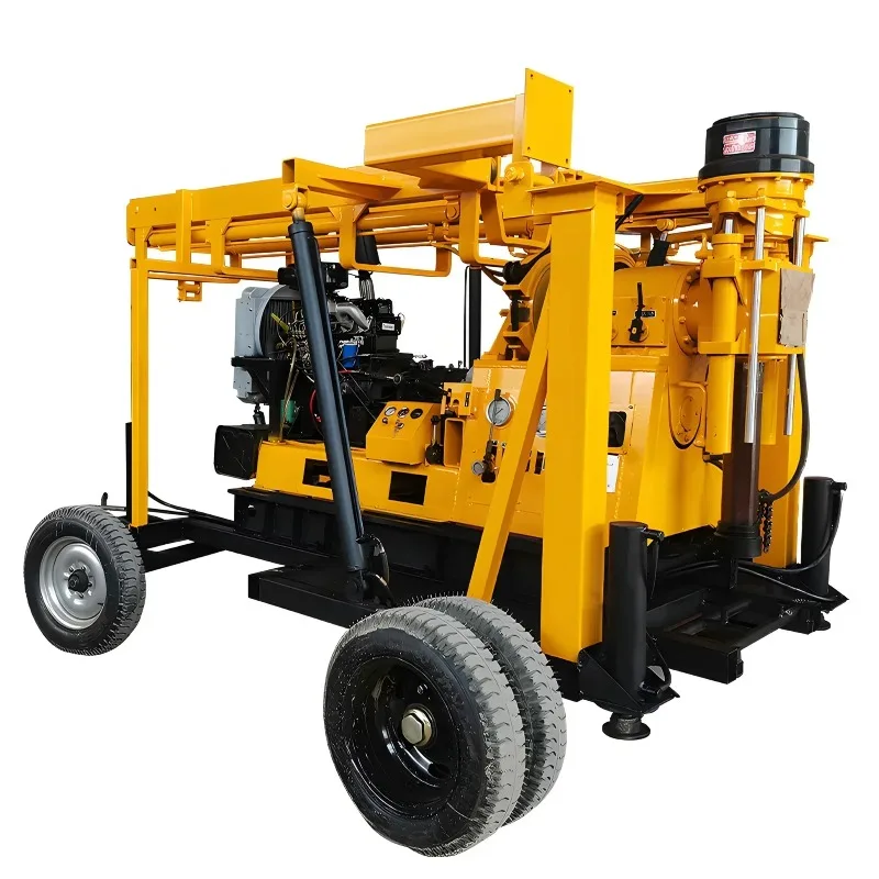 150 Meter Deep Core Drilling Rig Machine Diesel Hydraulic Borehole Drill Rig Portable Water Well Drill Rig Machine for Mexico