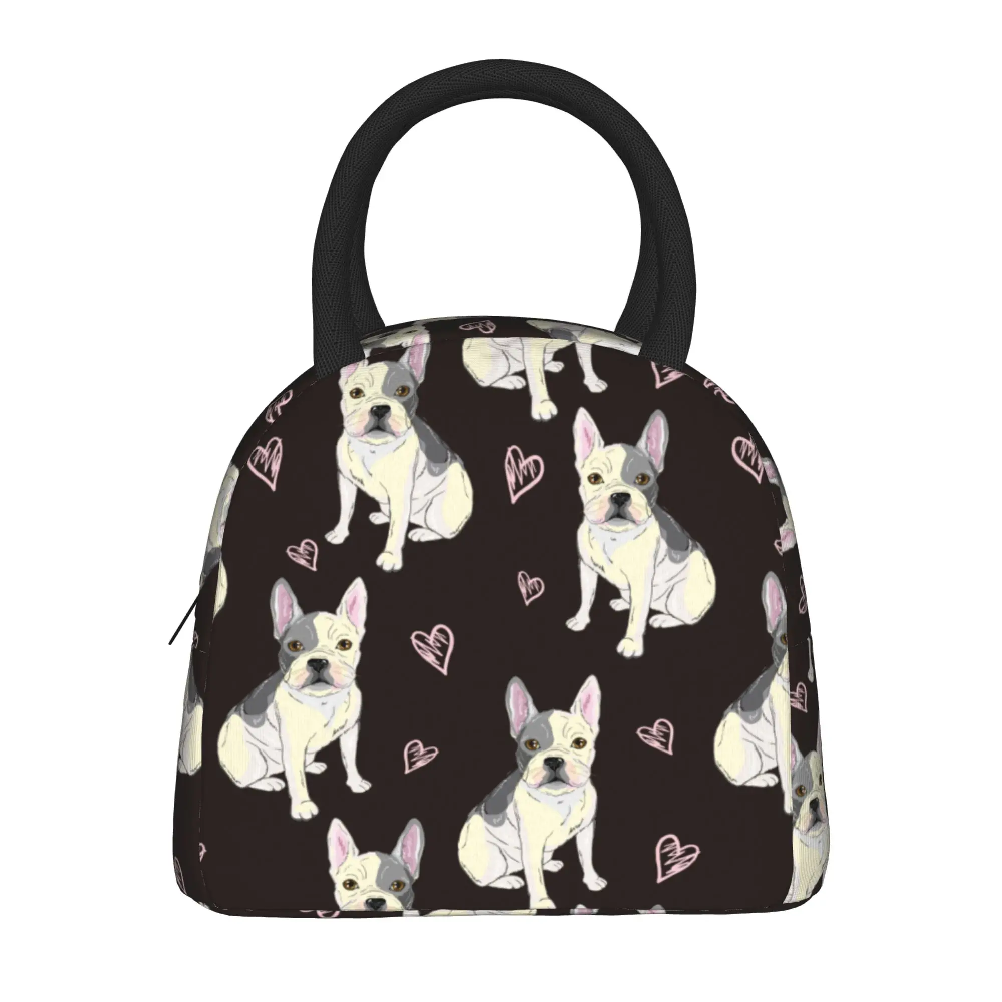 French Bulldog Dog  Insulated Lunch Bags Thermal Bag Lunch Container Animal Large Tote Lunch Box Bento Pouch Beach  Picnic