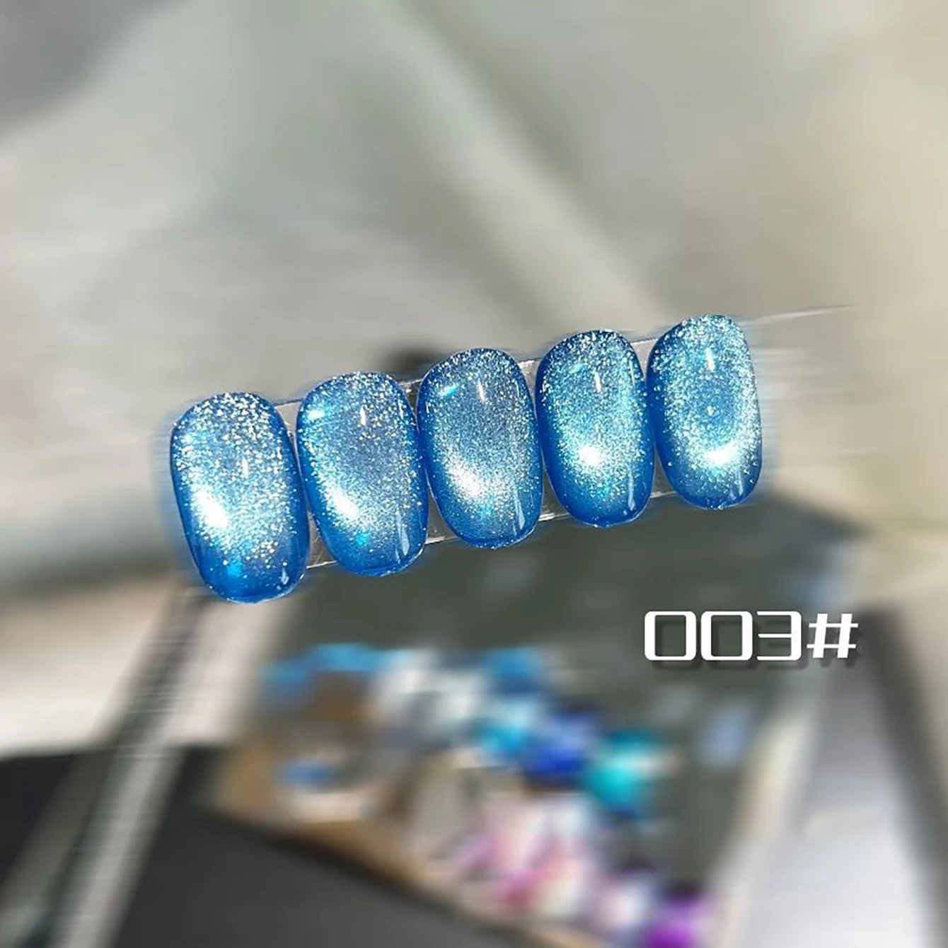 

1pcs TC Mysterious Island Cat Eye Gel Nail Polish 2025 New High Density Magnetic Powder Blue Cat Eye Nail Art Nail Supplies