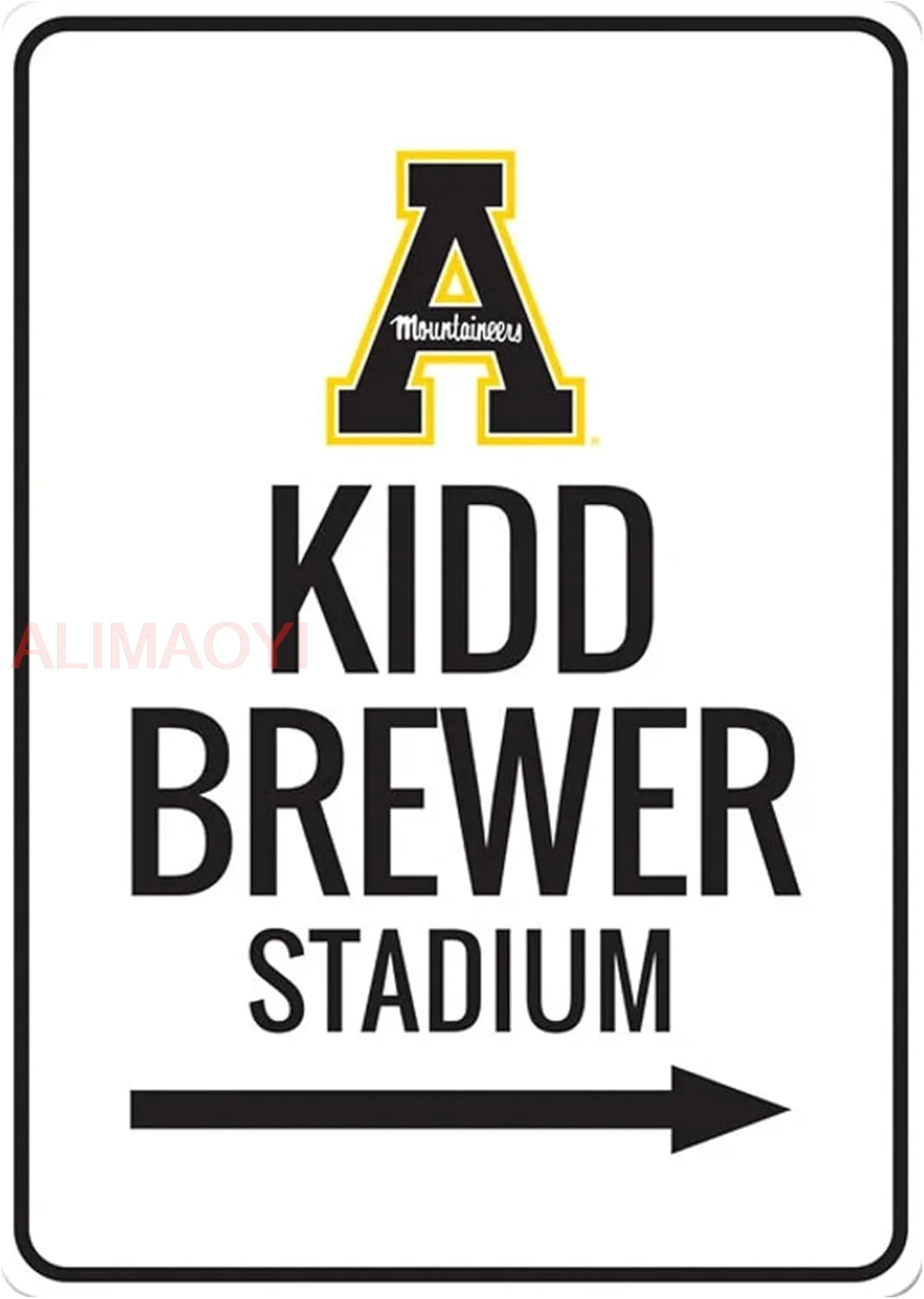 AppState Kidd Brewer Stadium Sign Directional Sign AppState Sign Appalachian Sign Mountaineers Pride AppState Gift - Qualit good