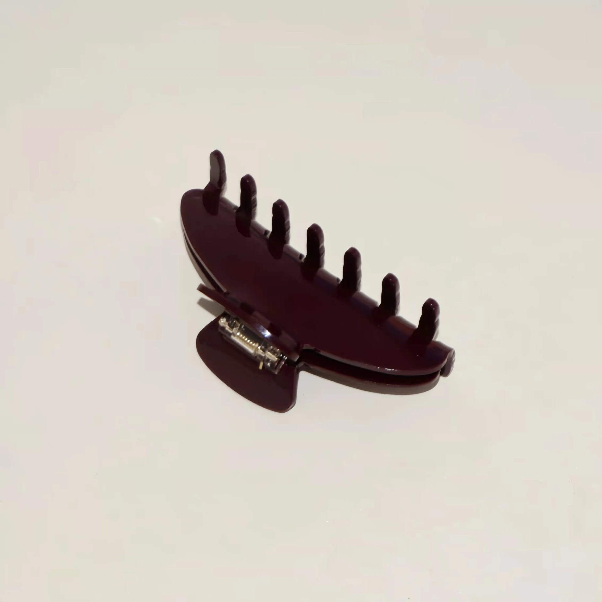 Winter Autumn Dark Red Color Acetate Resin Hair Clips Hair Claws Clip for Women Girl Headwear 2024 NEW Fashion Hair Accessories