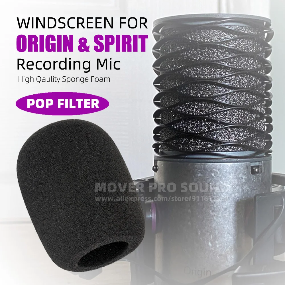 

For ASTON ORIGIN & SPIRIT Windshield Mic Cover Sponge Anti Noise Pop Filter Microphone Windscreen Protection Windproof Shield