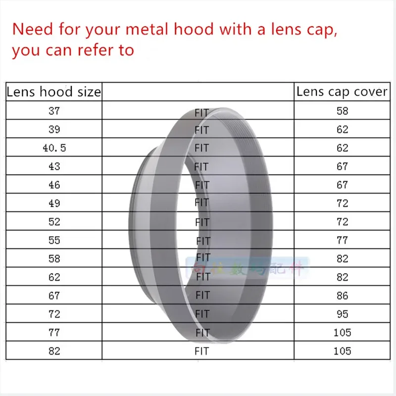 10 قطعة/الوحدة 37 مللي متر 39 مللي متر 40.5 مللي متر 43 مللي متر 46 مللي متر كاميرا معدنية عدسة هود زاوية واسعة المسمار في جبل عدسة هود لكانون نيكون لسوني Pentax