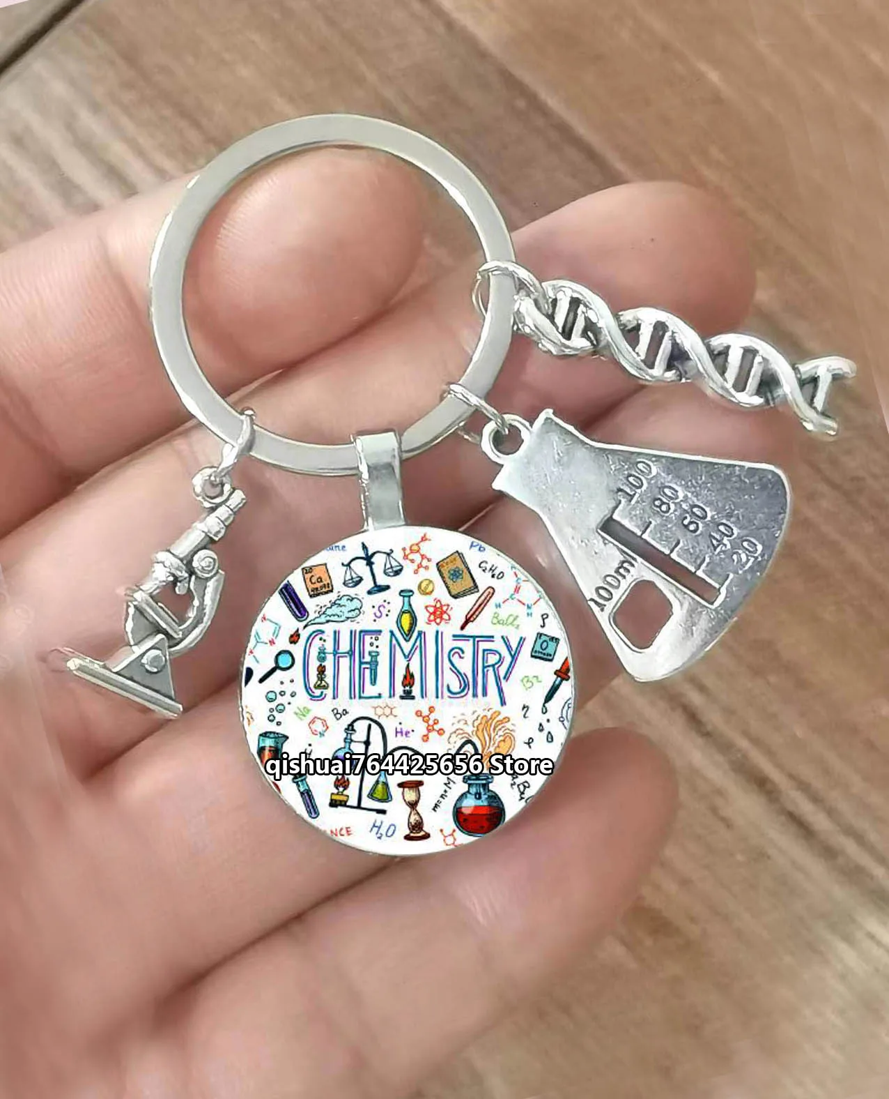 Science Chemistry Biology Teacher Keychain Innovation Biology Keyholder Gift To Chemistry Professor