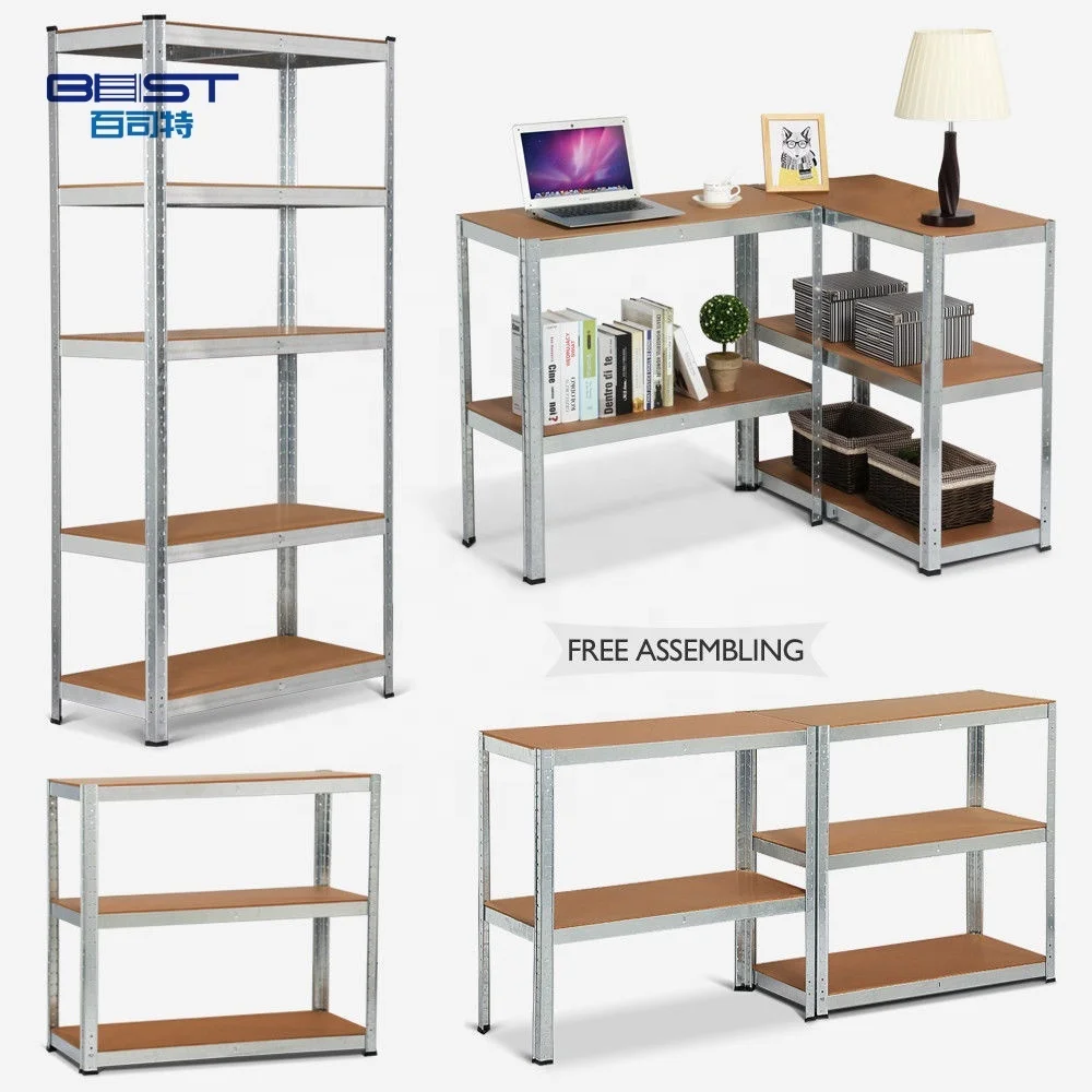 5 Tier Heavy Duty Steel Shelving Storage Rack 875kg Adjustable Boltless Metal Shelves For Garage Warehouse Shed Home Office