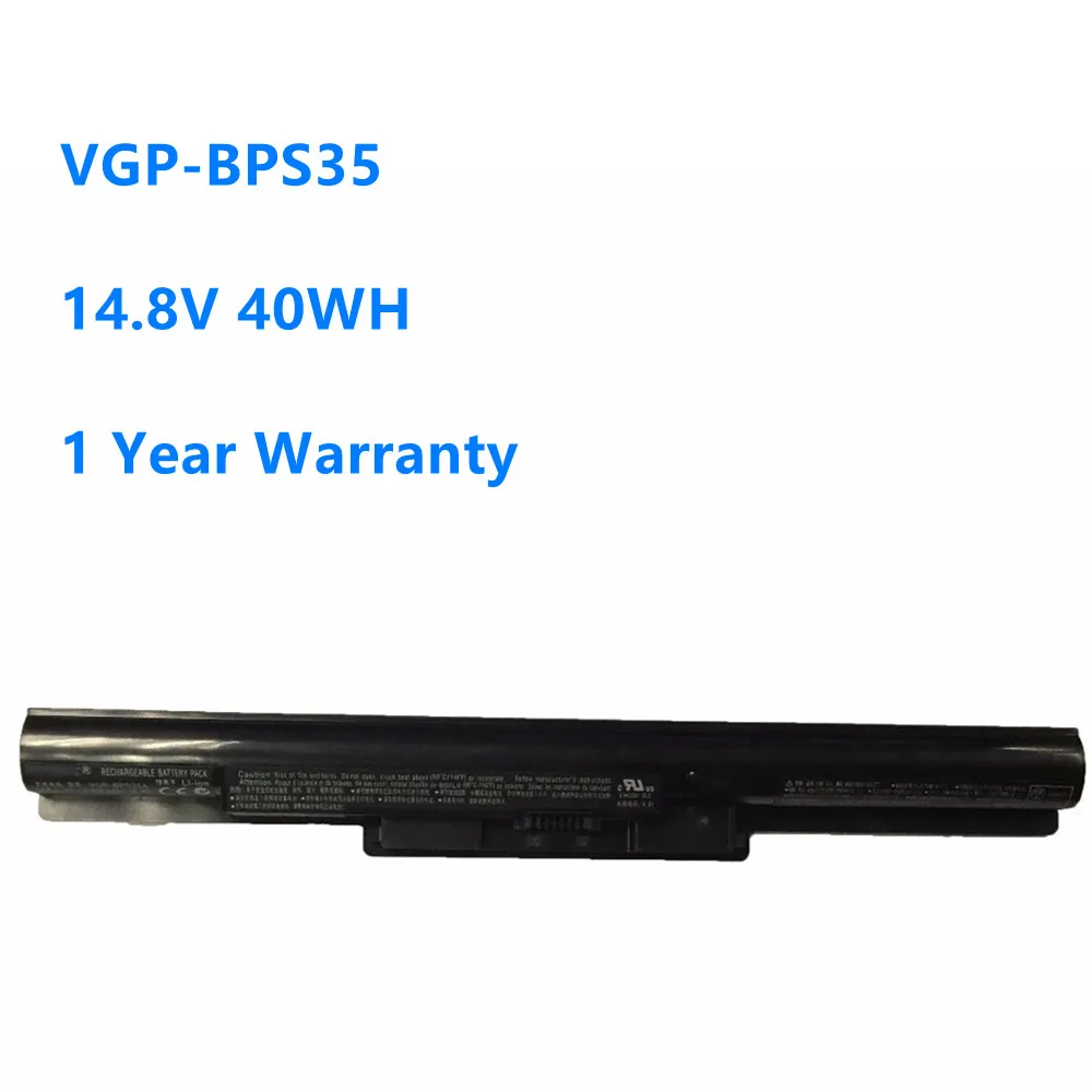 VGP-BPS35A VGP-BPS35 14,8 V 40Wh Reemplazo de batería para computadora portátil para Sony VAIO E 341239   SVF152C29M SVF142C29M SVF1521A1EW 2670mAh