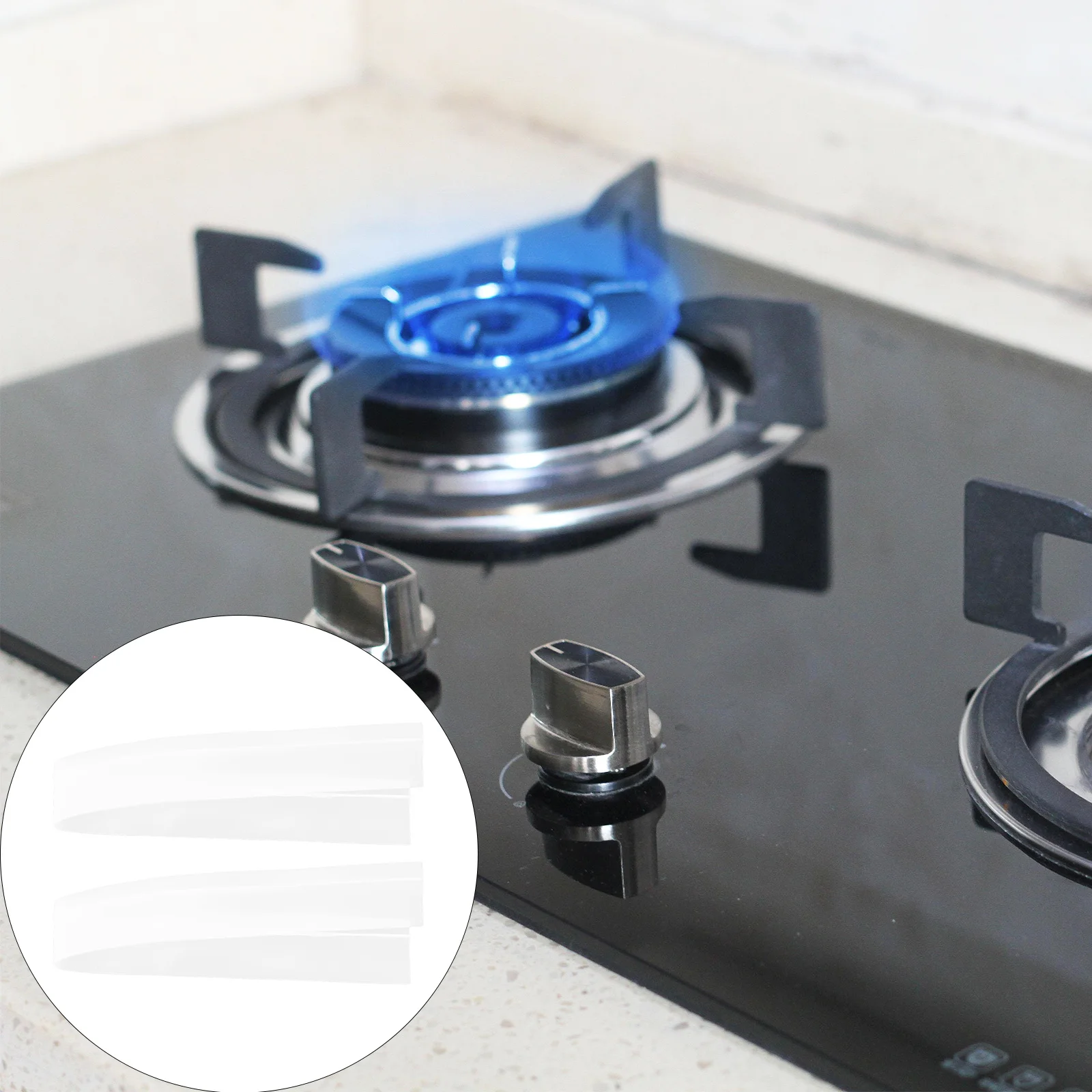 

2Pcs Silicone Gas Stove Counter Gap Cover Heat Resistant Sealing Strip Tape Kitchen Gap Filler Nonslip