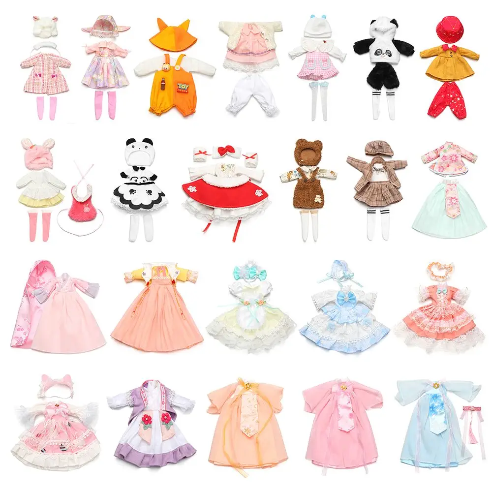 Kids DIY 12 Inch Wedding Party Dollhouse Doll Costume Suit Doll Clothes and Accessories Changing Dressing Game Clothes Dress