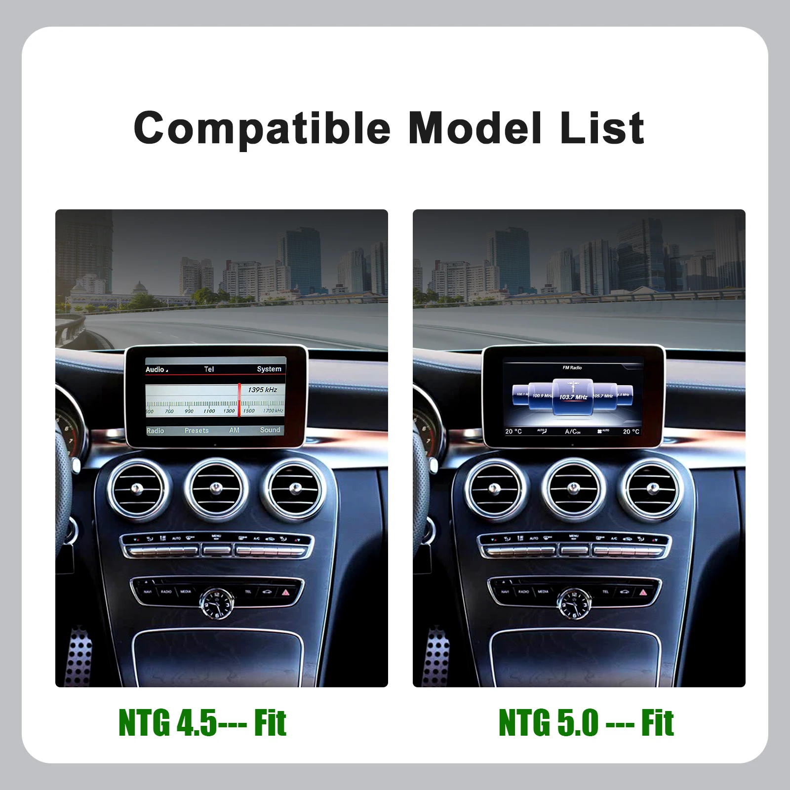 For Mercedes Benz A B C E Class Wireless CarPlay Android Auto  GLA CLA CLE W205 W176 C117 W246 W167 NTG5.0 Decoder Box Airplay