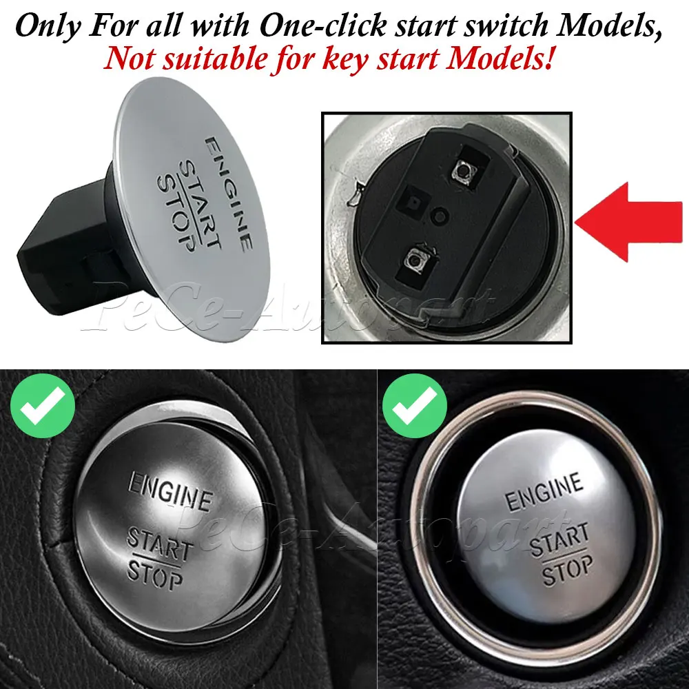 For Mercedes Benz Keyless Go Start Stop Push Button Car Engine Ignition Switch W205 W212 W164 W166 W221 2215450714 