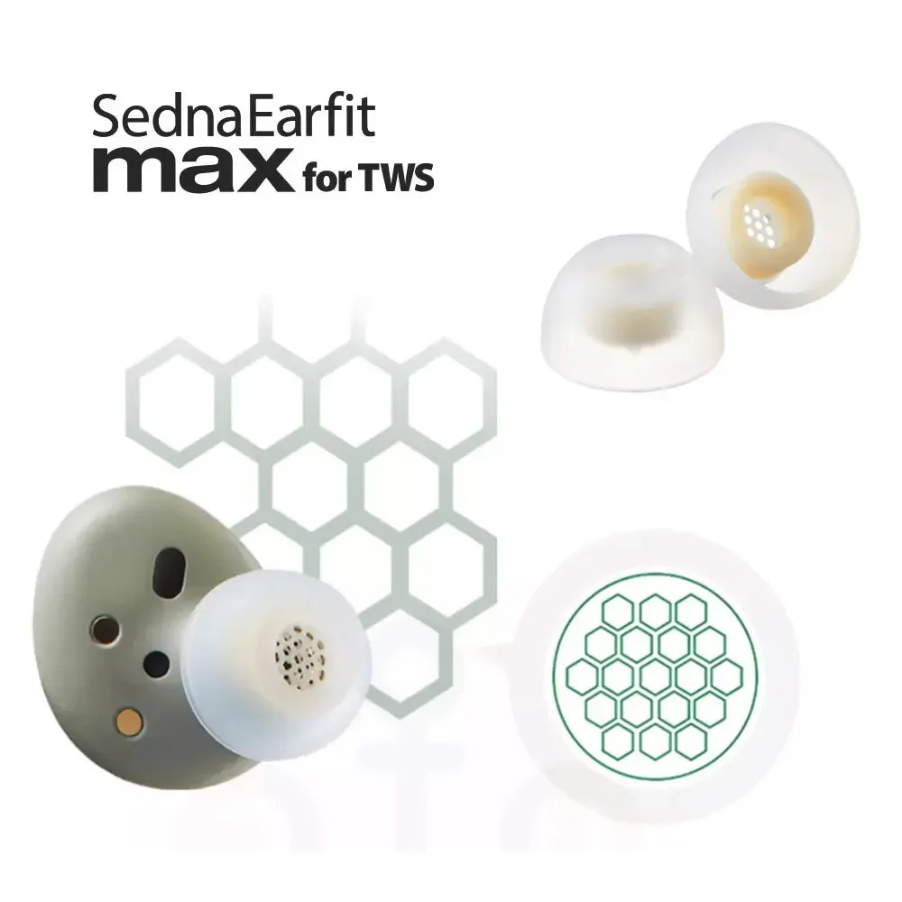 AZLA Max TWS наушники-вкладыши SednaEarfit Max медицинские силиконовые беруши для Gemini Buds2 OPPO Enco X Senheiser Momentum 1000Xm4