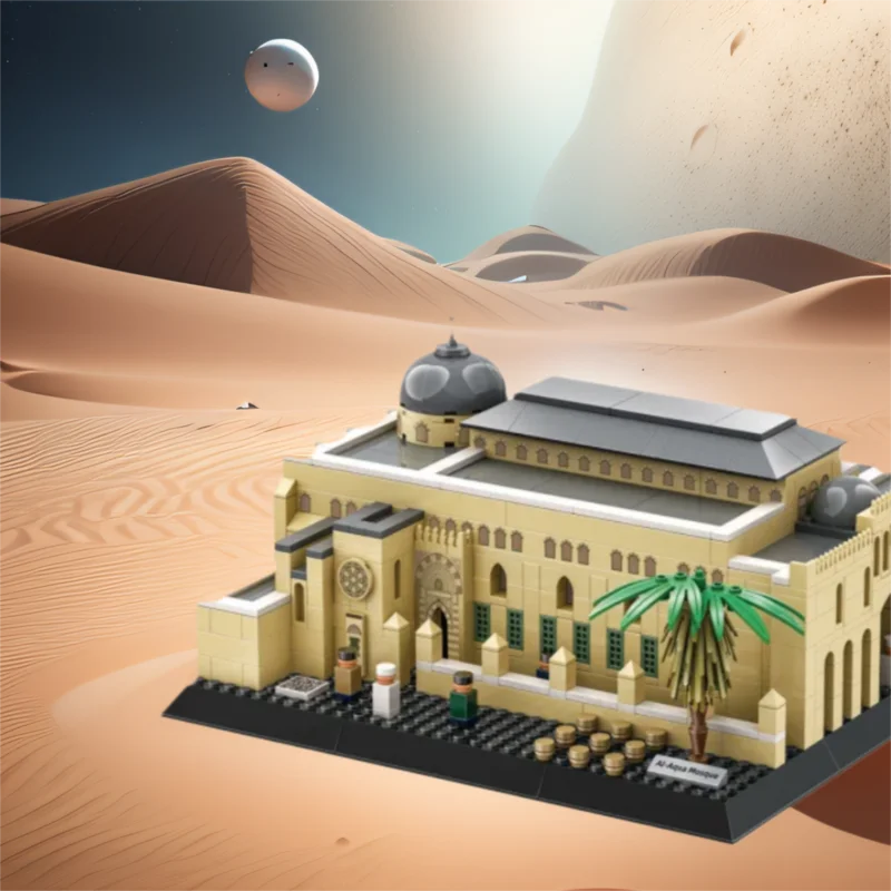 

Креативная архитектура, Иерусалимский строительный блок AL-A Panger meczet, строительная модель, наборы, развивающие игрушки, коллекция кирпичей для подарков
