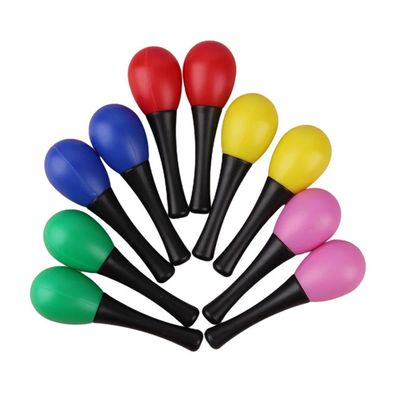 Bunte Maraca Rattle Handbell Musik Spielzeug Instrument für Infant Musik Auditive Aufklärung Sensorischen Spielzeug Baby Favor Geschenk