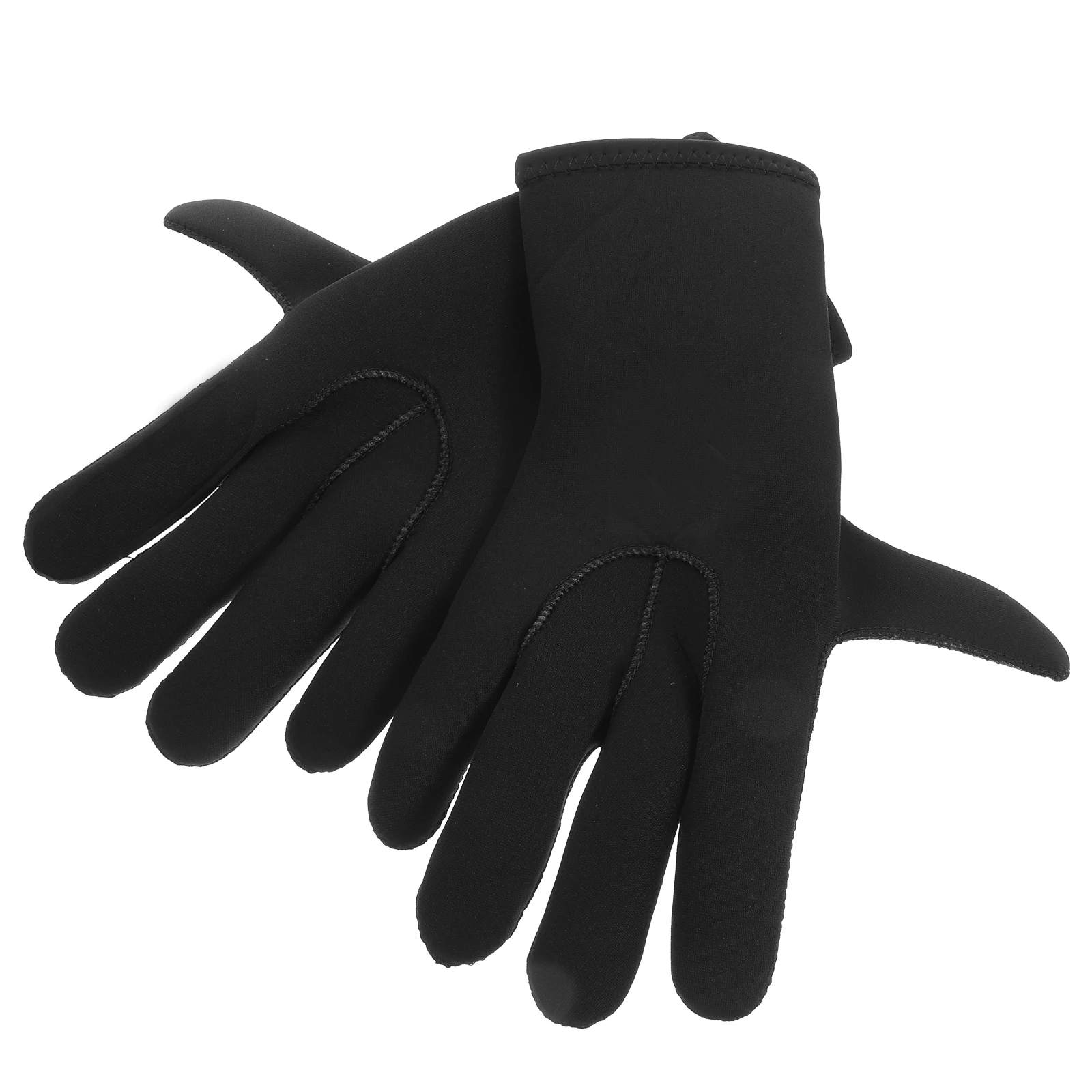 

L Size Black Diving Gloves Snorkeling Scuba Fishing Swimming Protective Insulated Non-Slip Grip Soft Flexible Material for All