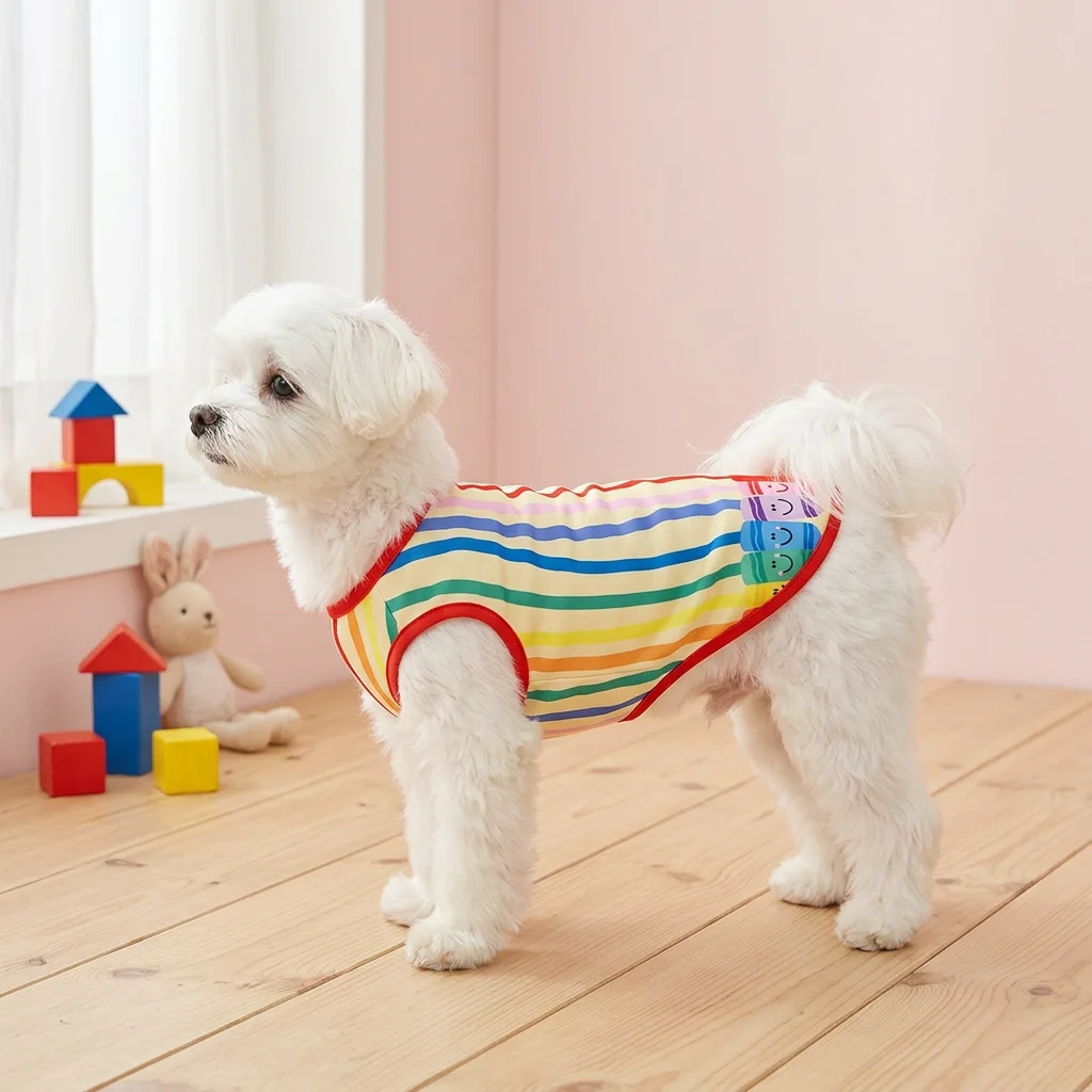 Chaleco divertido para perros y gatos - Ropa colorida - imagen 3