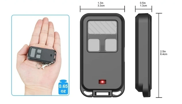 890MAX Código de rolamento de 3 botões Transmissor de controle remoto de garagem sem fio Automático 12V Receptor de plástico Carro 433MHz Caixa RF
