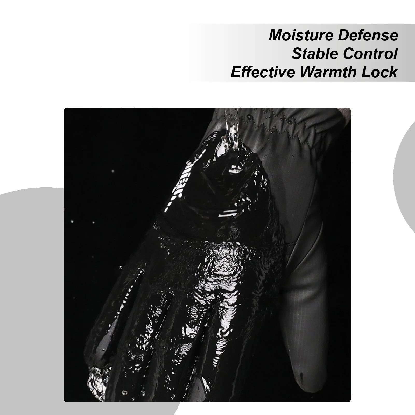 

Warm Snow Ski Mittens Windproof 5-Finger Biking Gloves for Winter Outdoor Camping Motorcycle Hunting Workout Cycling Skiing