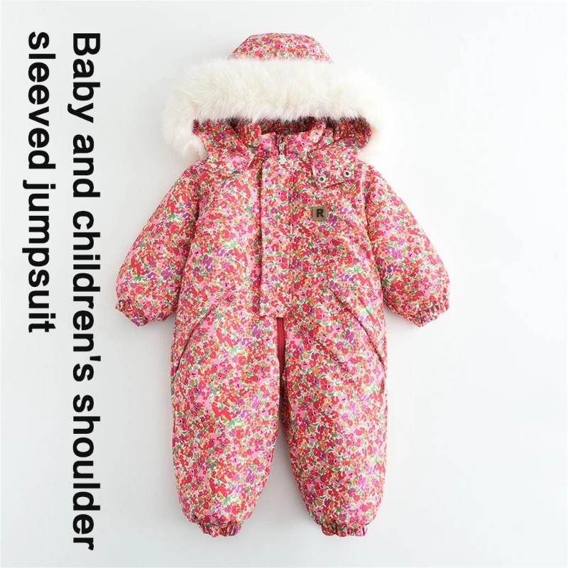 Long Sleeve Jumpsuit Clothes Hooded Baby Jumpsuit Boys Girls Romper Warm Outfits Snowsuit Newborns Winter Coat