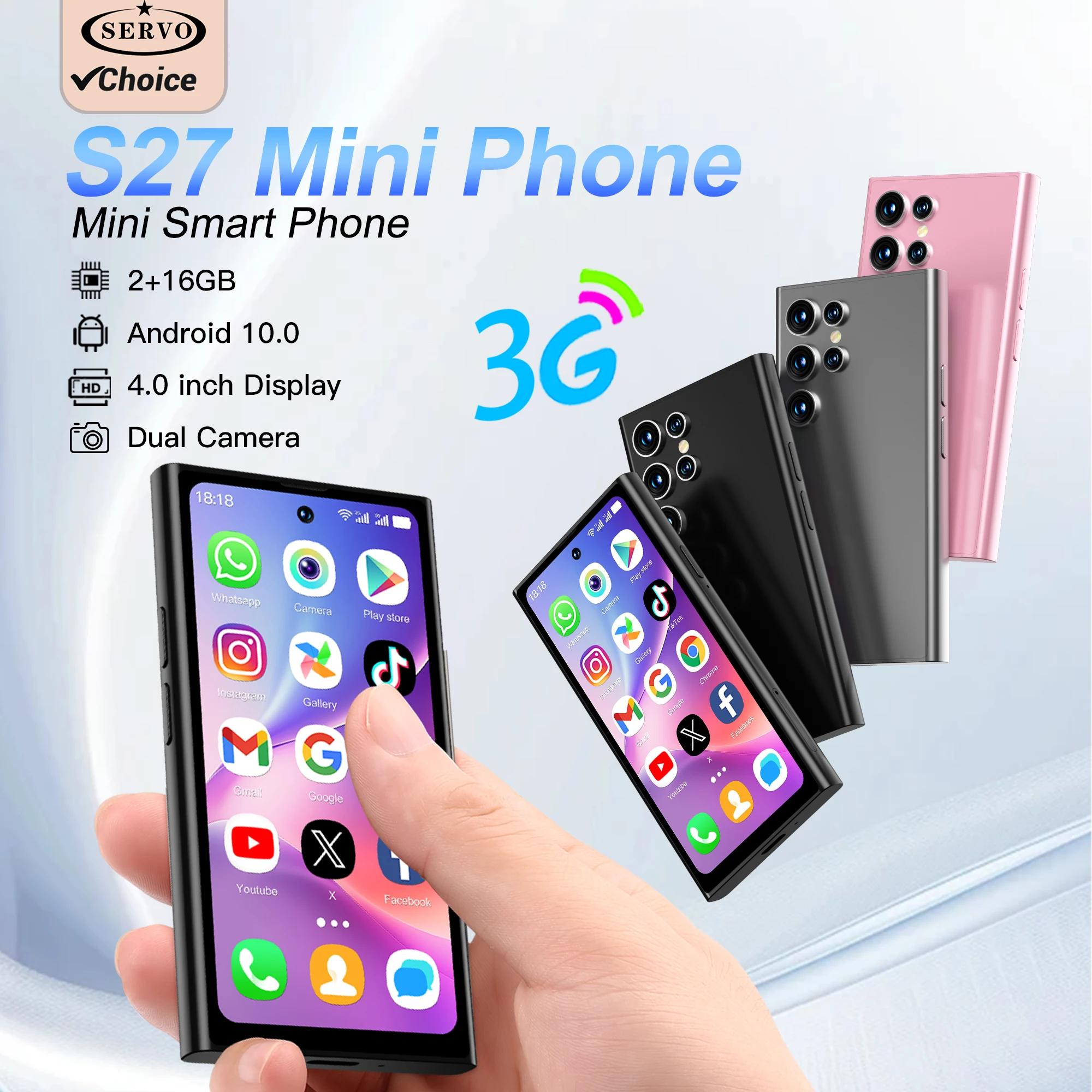SERVO MINI Android Smartphone 3G WCDMA 4