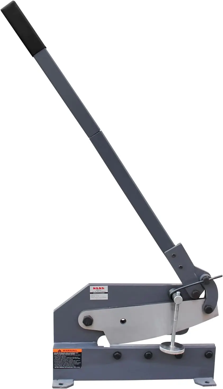 

12-дюймовые ручные ножницы для металла без режущей кромки для листового металла, стальных плит и круглых прутков - портативный инструмент для установки на верстак