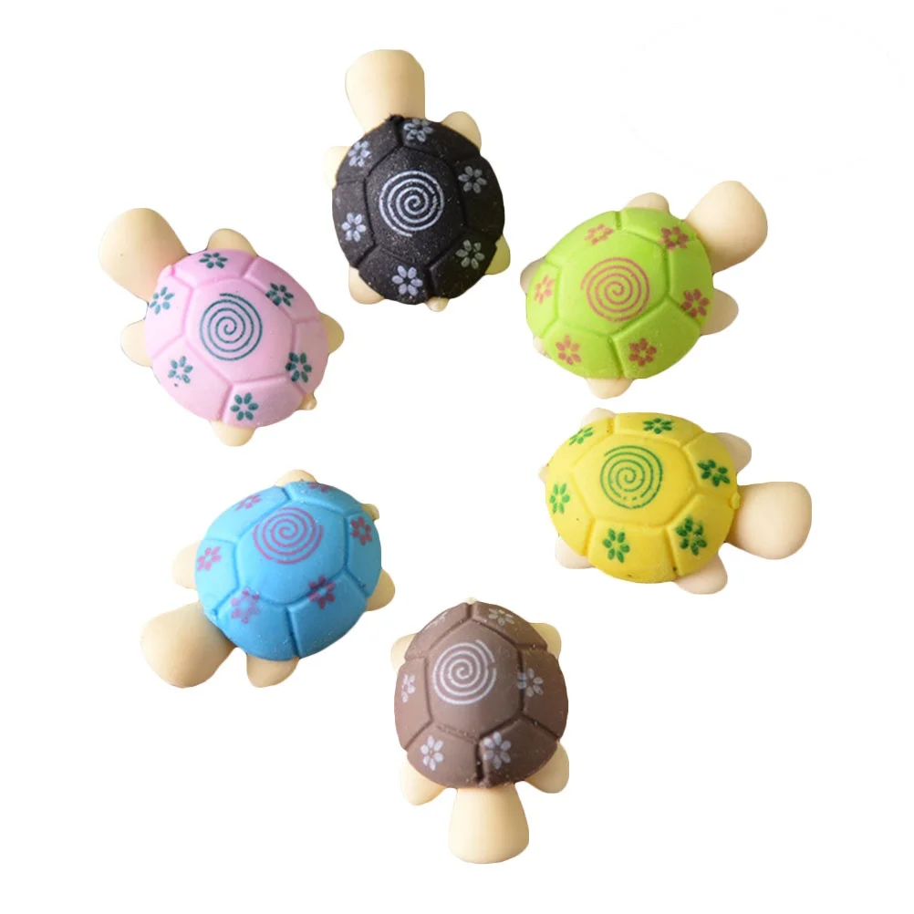 

20pc Turtle Shape Eraser lovely Cartoon Stationery Pencil Erasers Creative Gift for Kids Student School Stationery Random Color