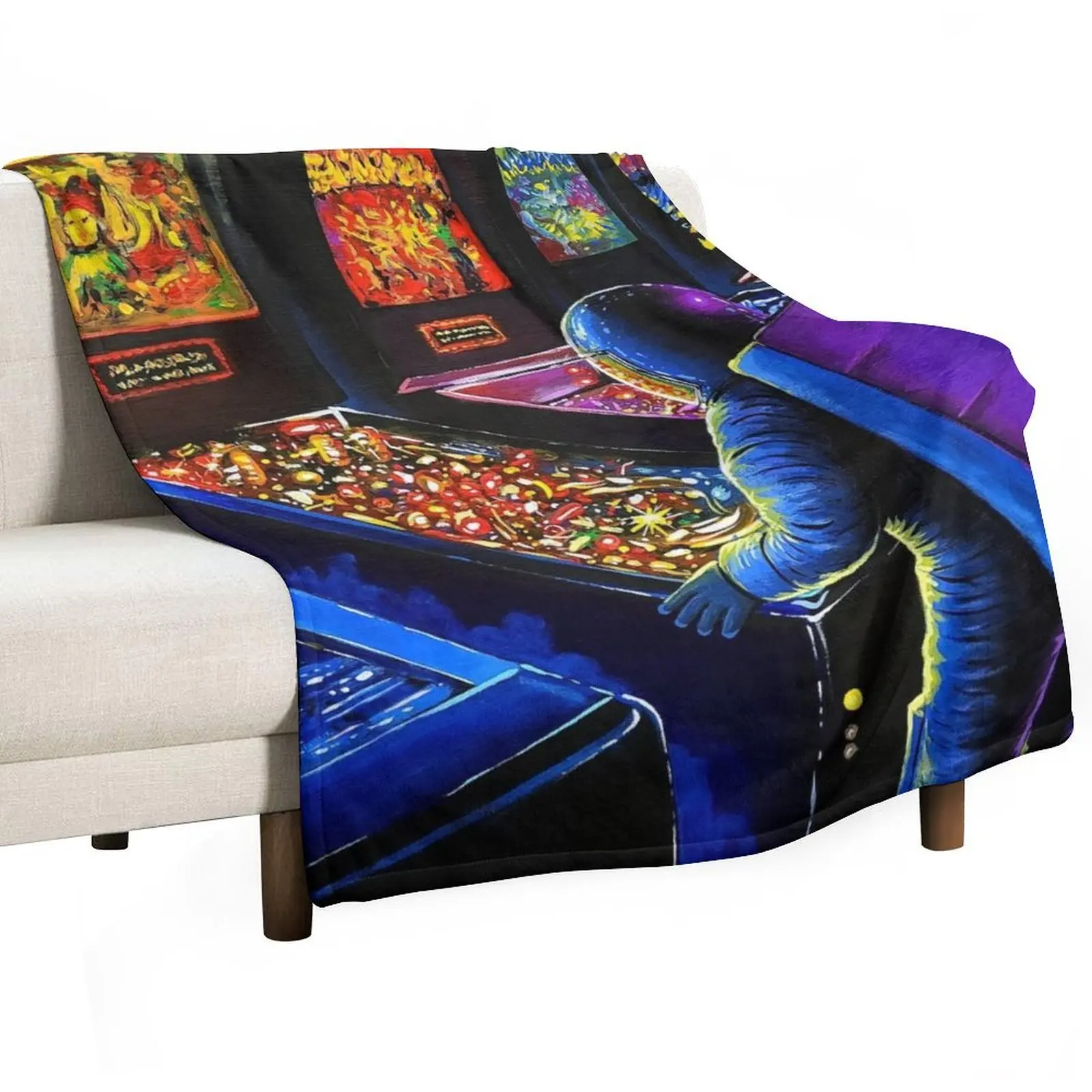 Pinball Wizard Throw Blanket Nap wednesday Bed linens Summer Beddings Comforter Furry Blankets
