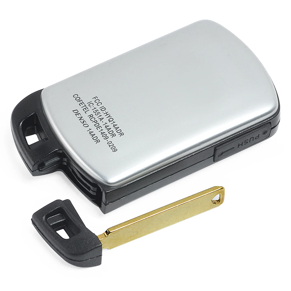 KEYECU for Toyota Sienna 2011 2012 2013 2014 2015-2020 Smart Proximity Remote Key Fob HYQ14ADR 271451‑5691 314.3MHz ID74 Chip