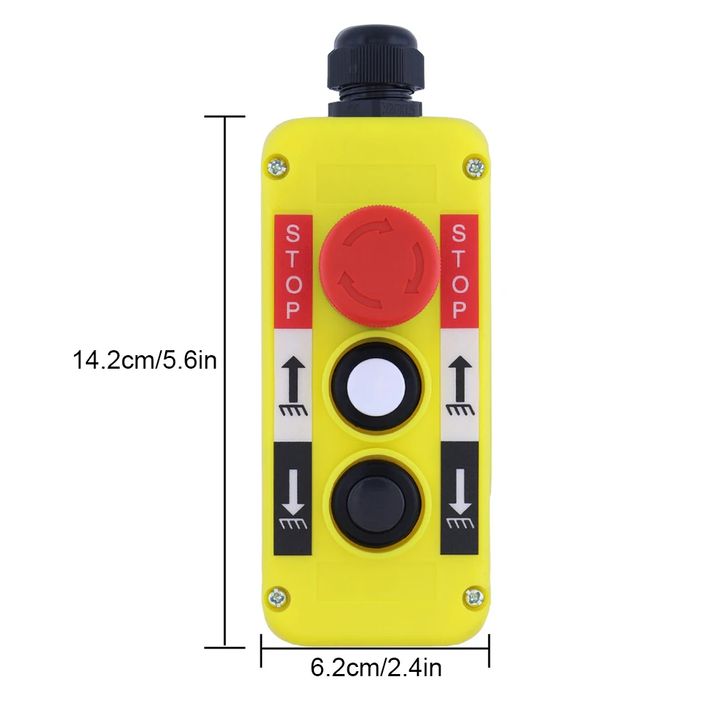 صندوق زر التحكم في لوحة خلفية الشاحنة ، سهل التركيب ABS