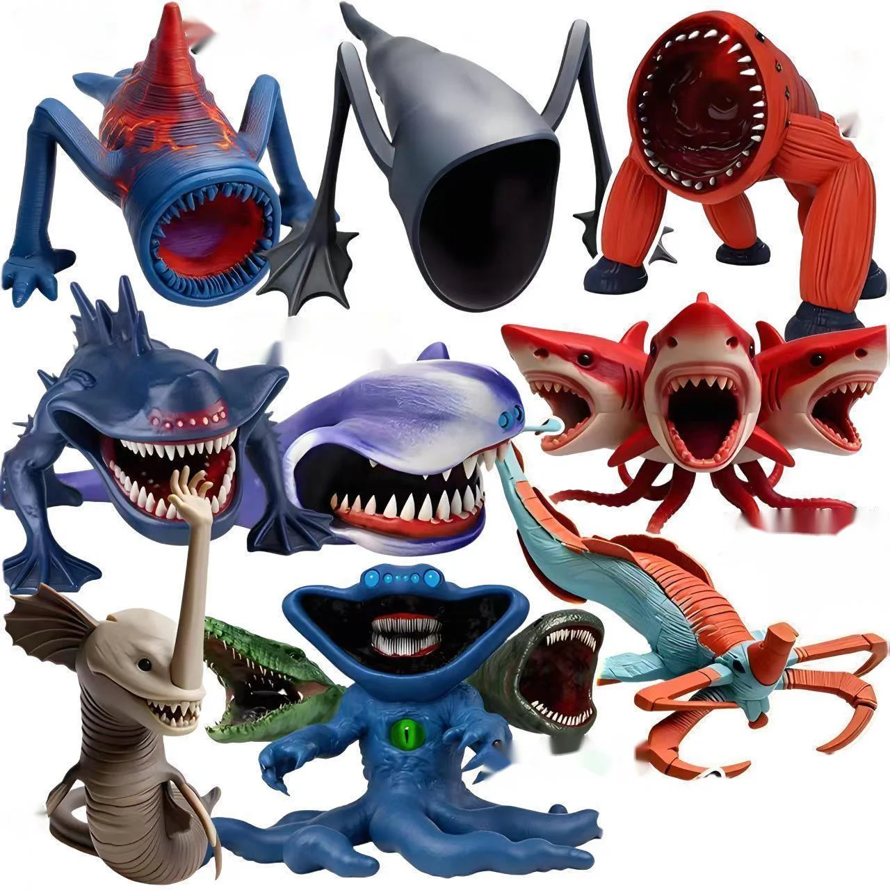Figura Subnautica, Figura do Monstro Subnautica Leviathan EL Gran Maja Sea Eater, Figura do Monstro do Mar Bloop, Brinquedo de Presente