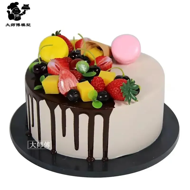 Birthday cakes model simulation model fruit mousse cakes display window samples fake cake  artificial cake decorations