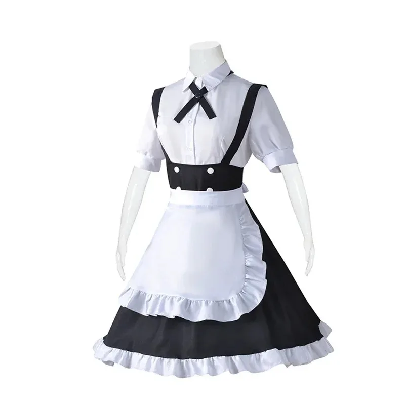 Call of the Night Anime Nanakusa Nazuna Maid Cosplay Costume Women's PVC Outfit with Skirt And Top