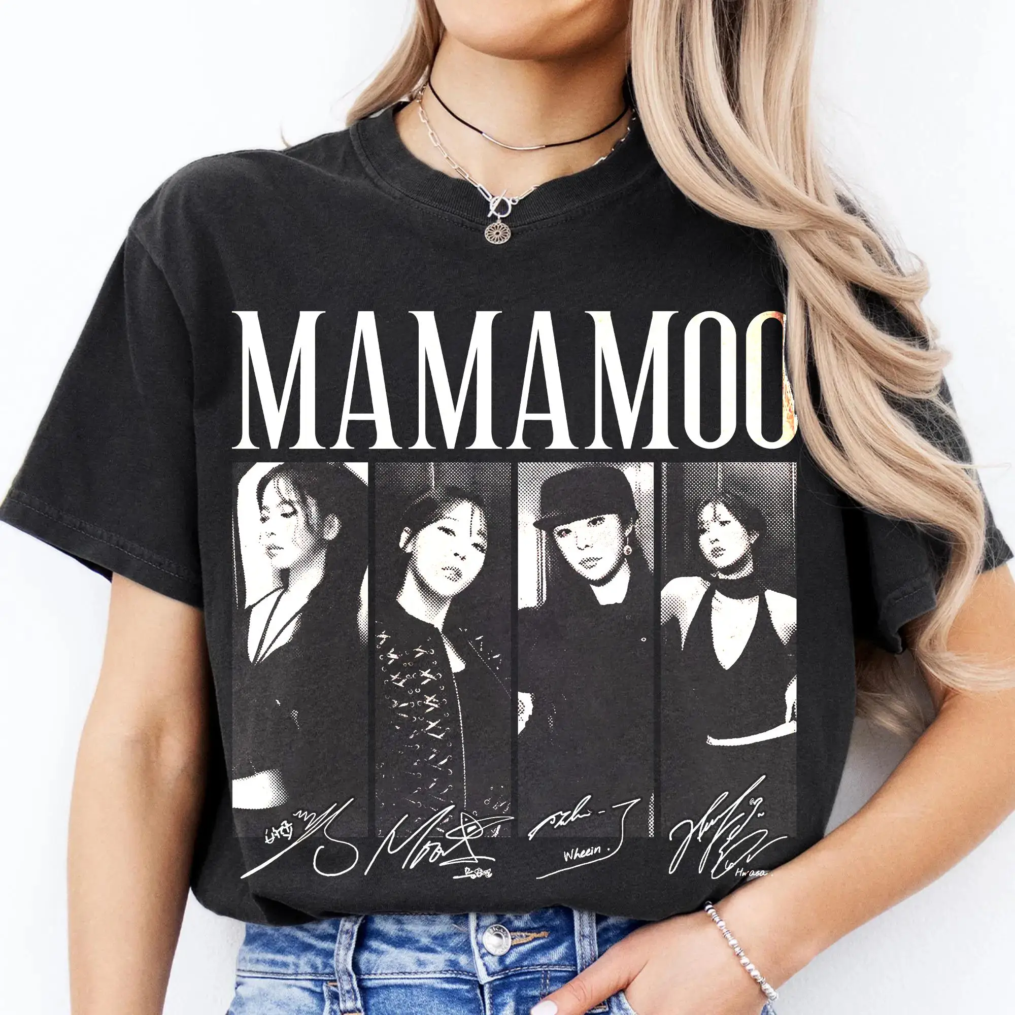 Men's and Women's Retro Mamamoo Tshirt, Sweatshirt, Mamamoo2026 World Tour Shirt, Fashionable and Comfortable