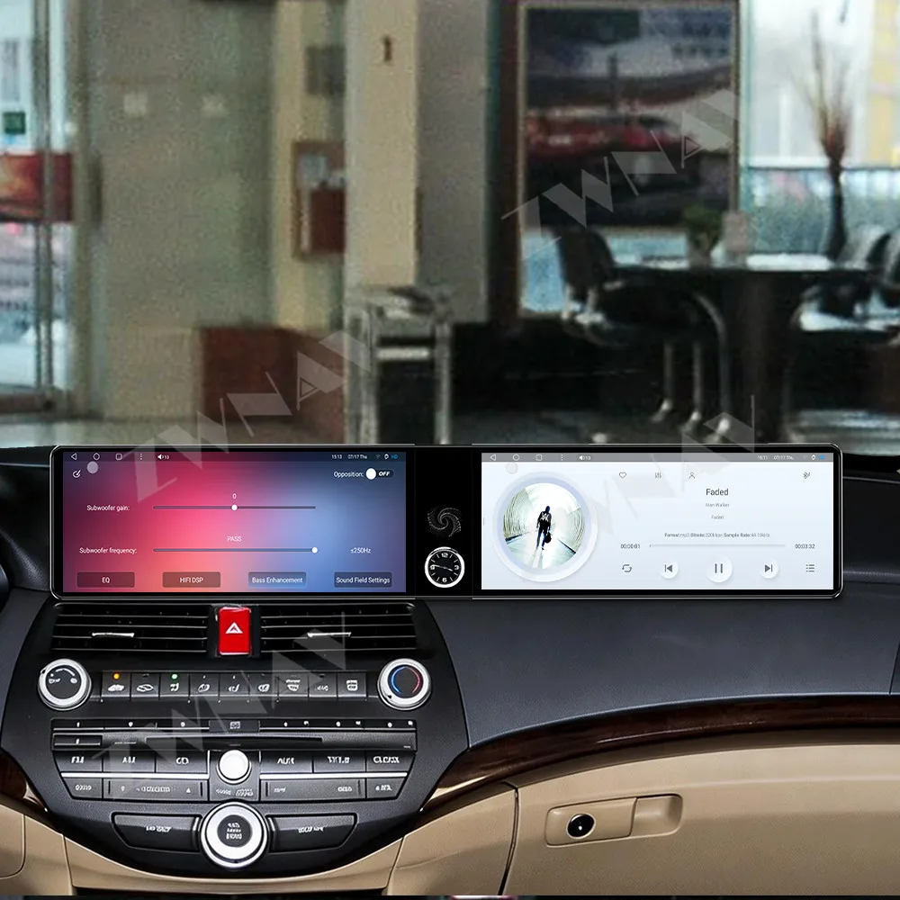 Para Honda Accord 8ª Geração 2008-2013, Player Multimídia GPS para Carro com Tela Touch HD de 12.3" Android 13, Acessórios Internos
