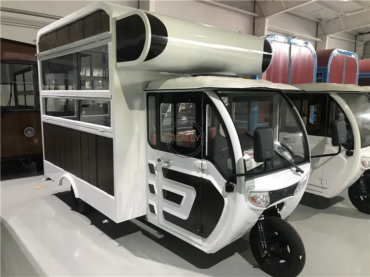 New Arrival Adult Electric Tricycle Food Truck Mobile Kitchen Catering Trailer Snack Coffee Hot Dog Ice Cream Food Cart for Sale