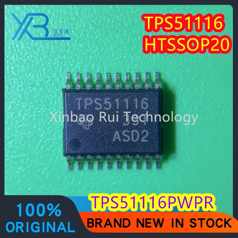 (1/5pieces) TPS51116PWPR TPS51116 HTSSOP20 step-down switch controller chip IC 100% brand new and original Electronics