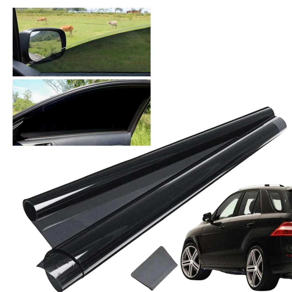 Window Tint Film VLT 15% 25% Privacy Tinted Dark Window Film Car Window Sunshade Sun Protector For Car