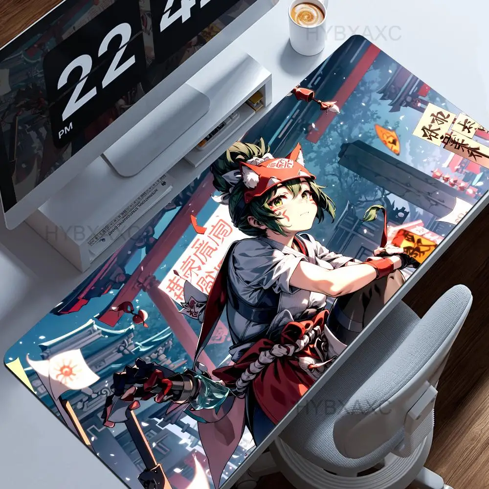 PC Gamer Cabinet Kawaii M-Mercy HYBXAXC XXL Sexy Anime Girl Over Watch Mouse Pad Keyboard Rug Laptop Gaming Accessories Desk Mat