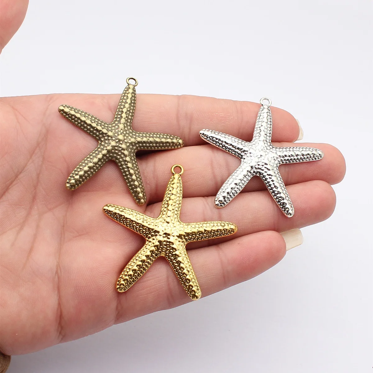Wholesale Big Starfish Sea Charms Pendant Beach For Women Girls Jewelry Gift Handmade Craft Supplies