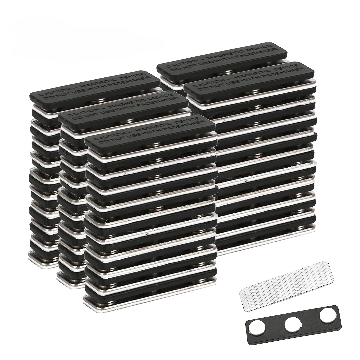 10/30pcs Magnetic Name Badge Holders with Strong Magnetic Clips - Durable Iron Name Tags for Office- Secure Name Display