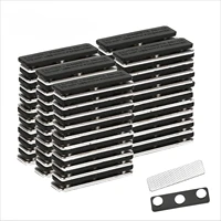 Portatarjetas magnéticos con Clips magnéticos fuertes, etiquetas de nombres de hierro duraderas para oficina, visualización de nombres segura, 10/30 Uds.