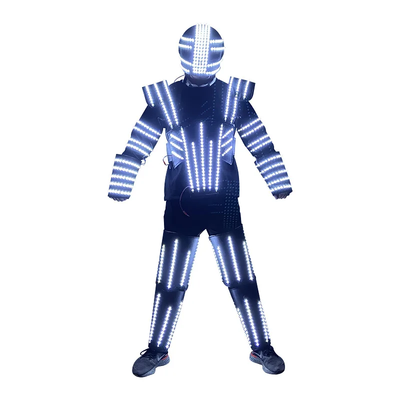 

LED luminous wine suit armor set bar atmosphere prop program atmosphere performance flash luminous suit