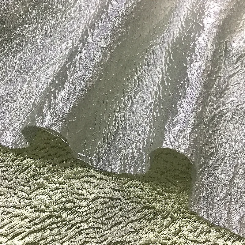 Metal Wire Fashion Jacquard Fabric for Clothing Suit Jacket Designer Handmade Diy Sewing Material Cloth Wholesale