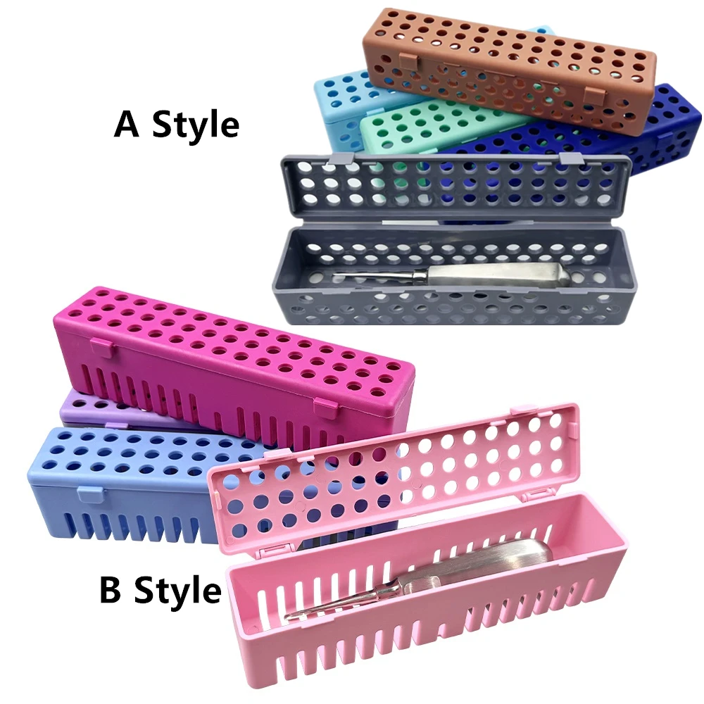 Dental Tooth Extraction Elevators Disinfection Box Autoclave Dentist Plier Forcep Instrument Sterilization Case Holder Container