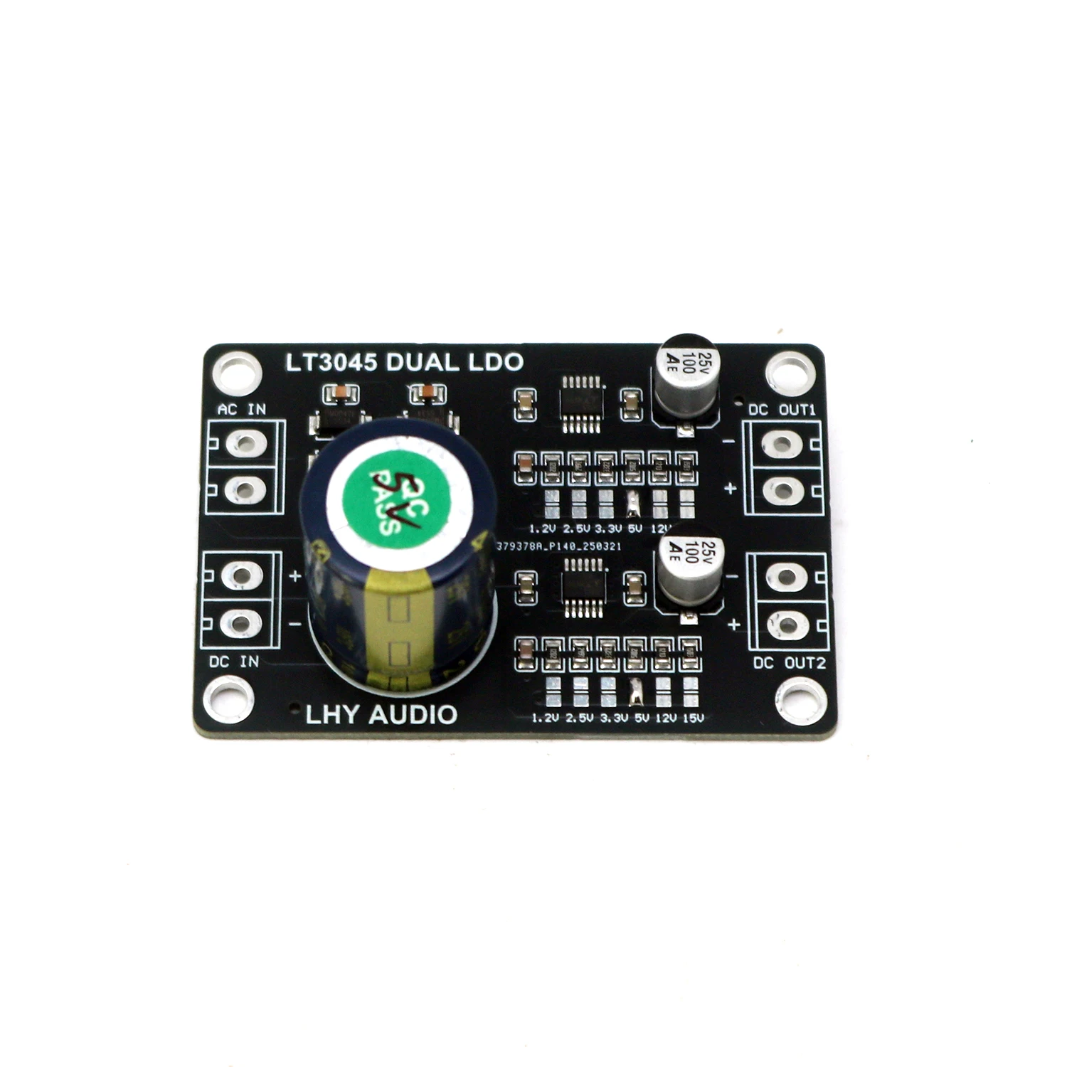 LT3045 10パラ モジュール 15V 2-Channel LT3045 Low Noise Linear Voltage Regulator Power Supply