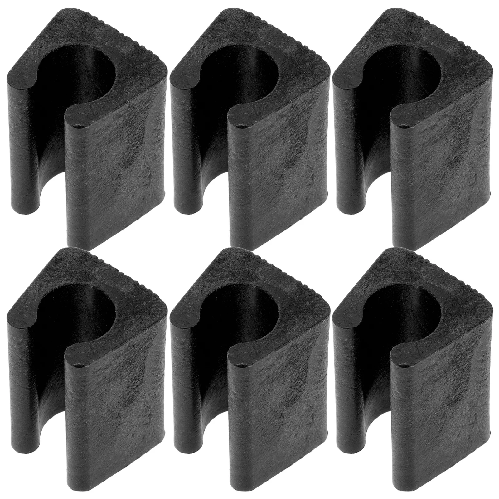 24 Buah Bantalan Furnitur Pelindung Kaki Kursi Berbentuk U Plastik Anti-selip Bantalan Lantai Tahan Lama untuk Kursi Pelindung Lantai Kaki Kursi